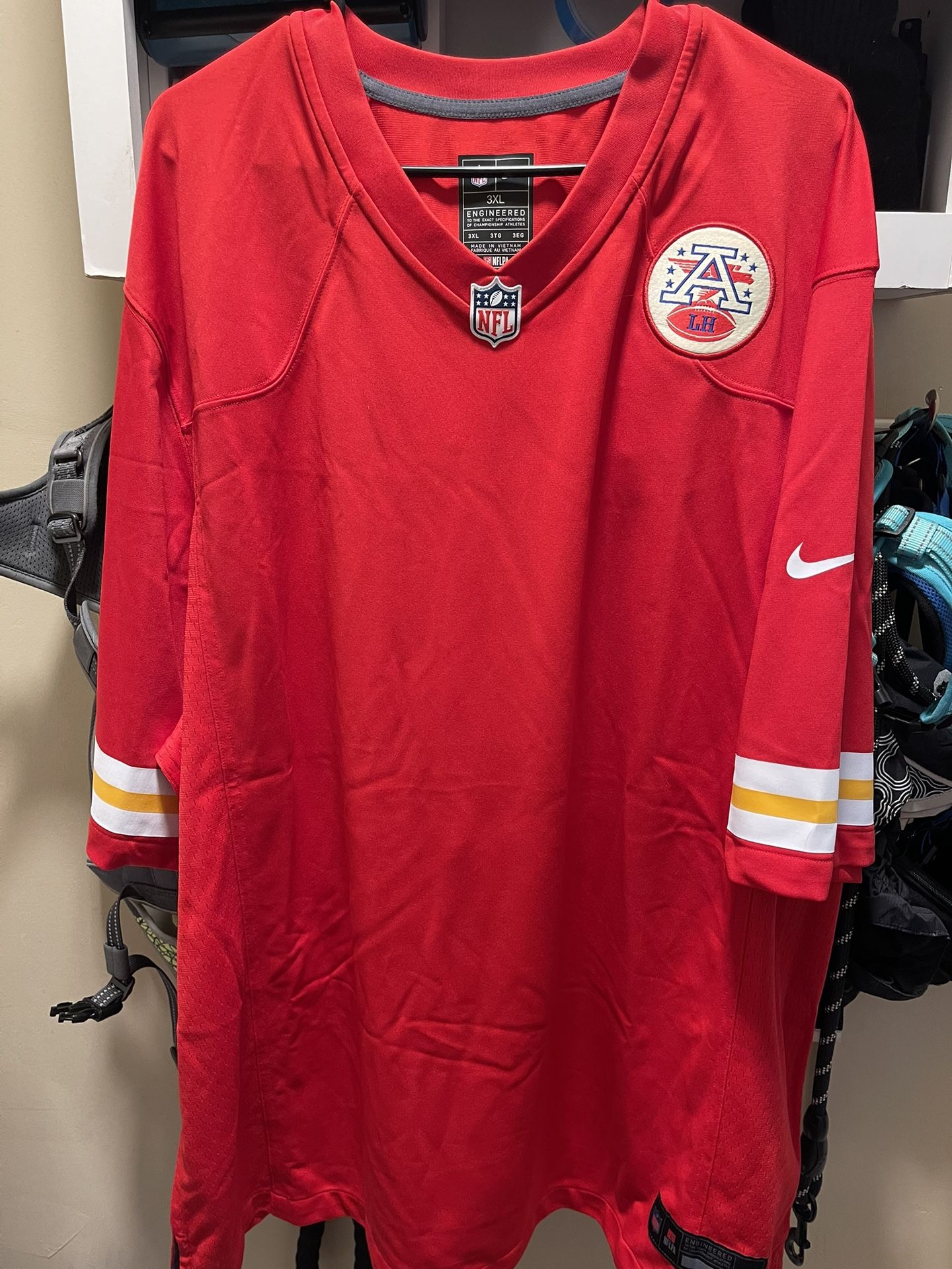 Set Three 3x Plain , Put Your Number And Name Of Your Player On Kansas City Jerseys