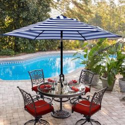 7.5FT Patio Umbrella with Push Button Tilt Crank