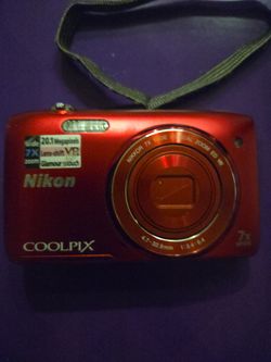 Nikon Coolpix Compact Digital Camera Red
