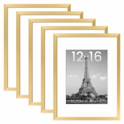 Upsimples 5-Piece 12x16 Picture Frame Set