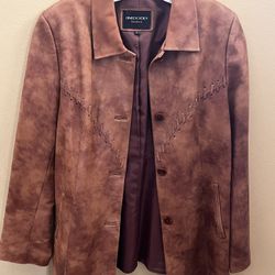 Leather Jacket Size Medium 