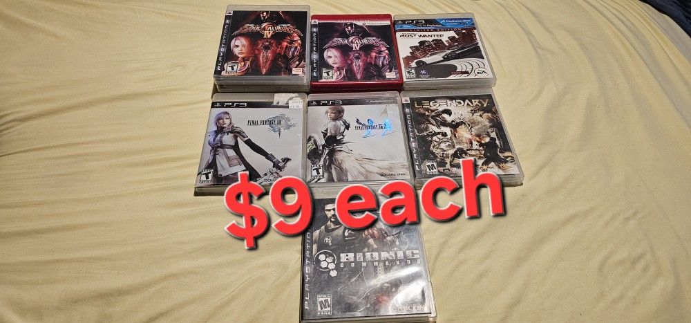 Ps3 Games $9