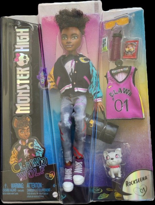  Monster High Clawd Wolf Fashion Doll with Pet and Accessories