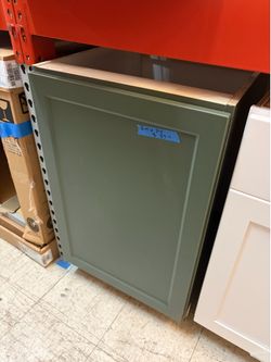 Green base kitchen cabinets 24x24