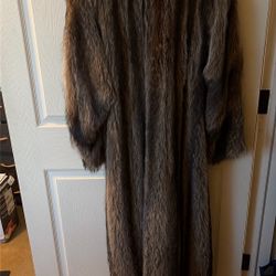 Full-Length Natural Fur Coat- Custom Made- Made In Canada