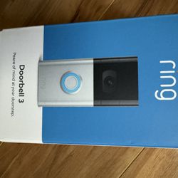 Brand New Unopened RING Video Doorbell 3