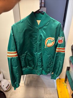 Starter Miami Dolphins NFL Satin Jacket Green Officially Licensed