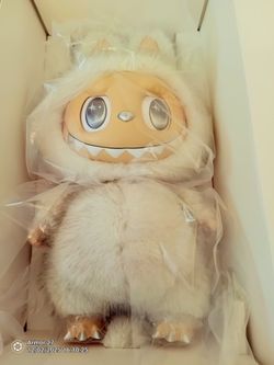 New In Box  Pop Mart Labubu The Monsters Zimomo Angel in Clouds Vinyl Face Doll