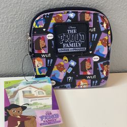 NEW! 2022 FUNKO Disney The Proud Family Coin Bag /Small Wallet