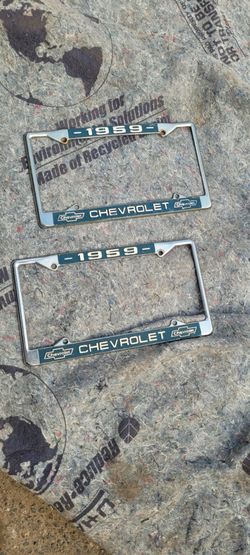 Plate frames 1959 chevy
