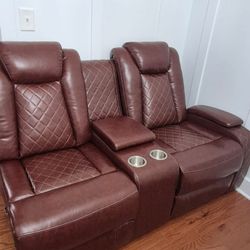 Sectional sofa set (leather) - BRAND NEW