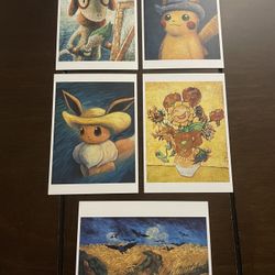Pokemon Van Gogh Post Card 
