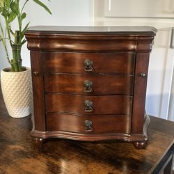 Wooden Vintage Jewelry Storage Box