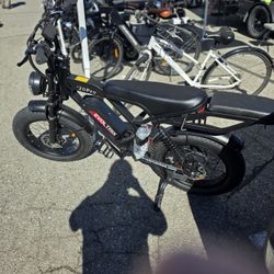 Electric 20" Bike New Peak 1500 Watt + Blinkers Full Suspension 