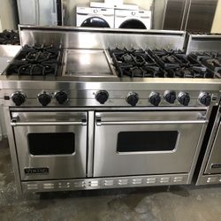 Viking 48” Stainless Steel Gas Range Stove 