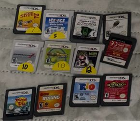DS AND 3DS games