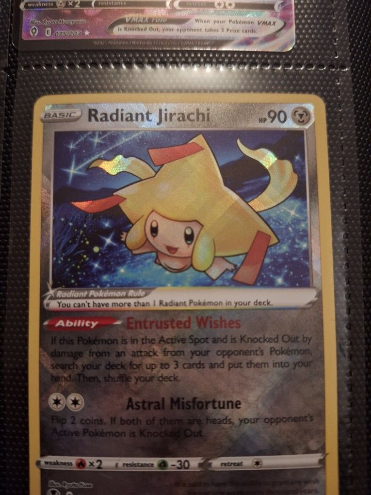 Holographic Radiant Jirachi Pokémon Card (MAKE AN OFFER