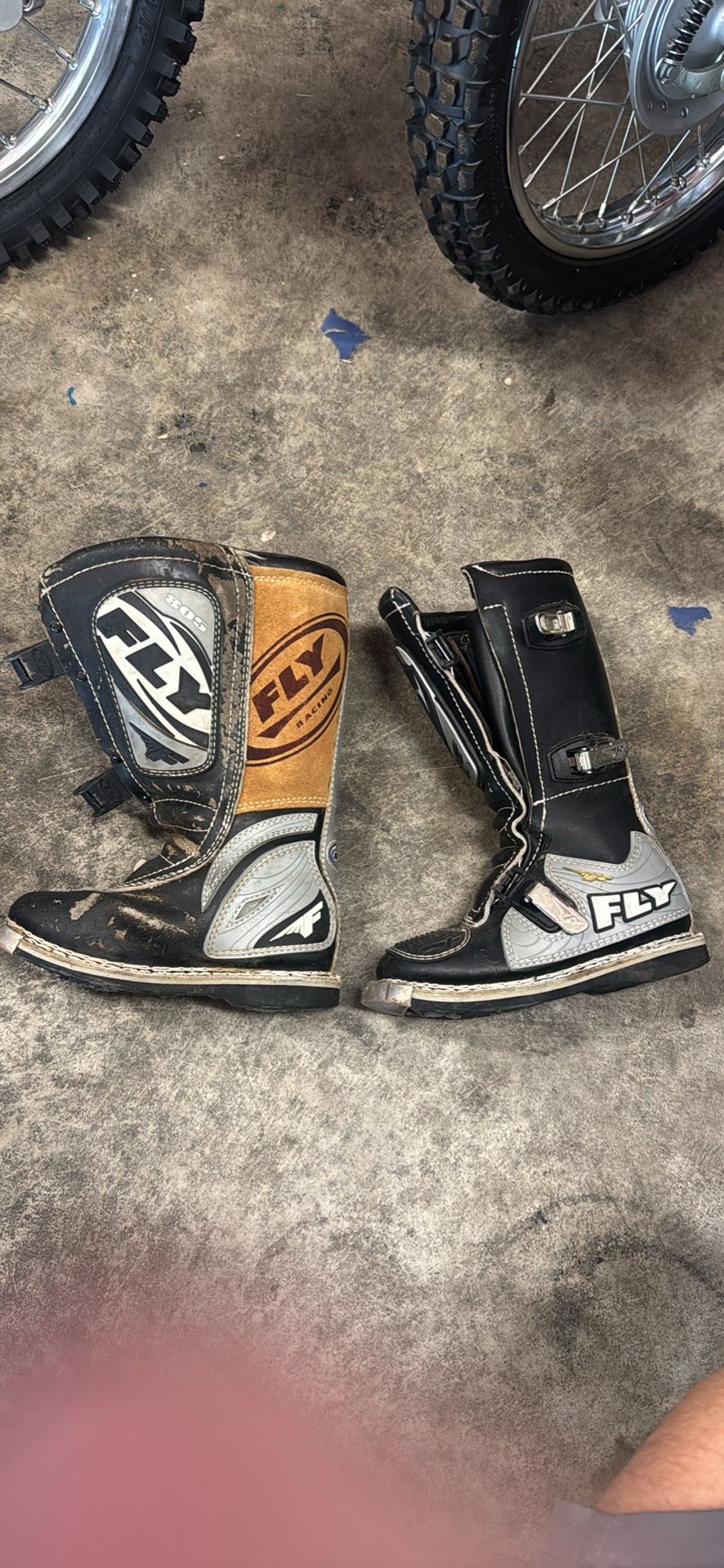 Fly Racing Youth Mx Boots Size 3