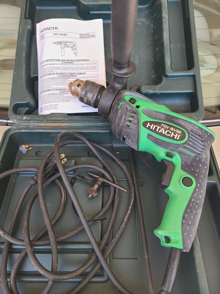 Hitachi Hammer Drill Corded 1 2 Fdv16vb2 Tool Concrete Wood Like Dewalt for Sale in Roseville CA OfferUp