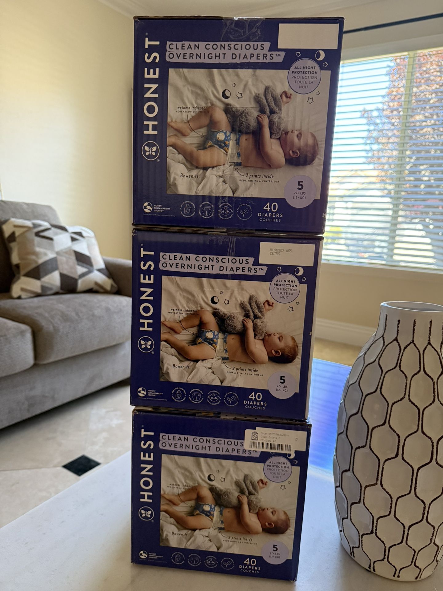 Honest Diapers Size 5 $24 Each
