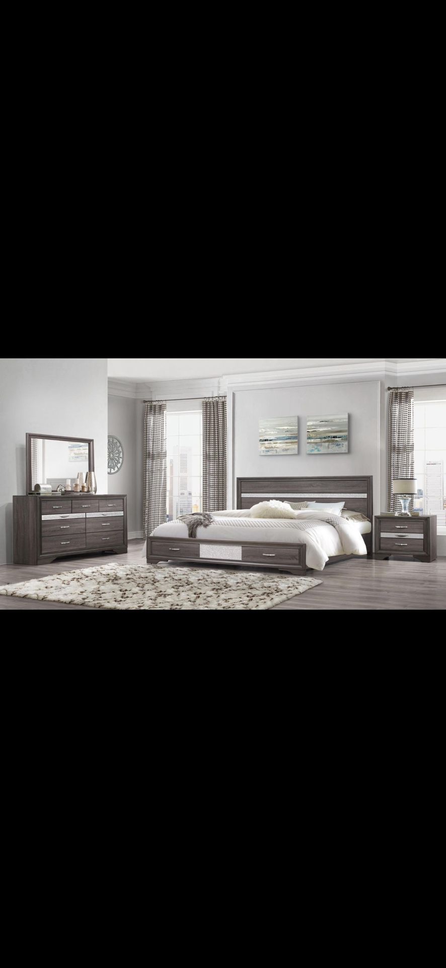 Brand New Complete Bedroom Set With Storage For $999