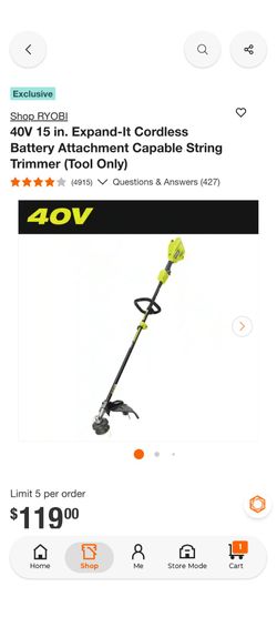 Ryobi string trimmer