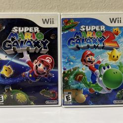 Nintendo Wii Super Mario Galaxy 1 and 2 Bundle