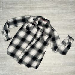 Arizona Red And Black Plaid Long sleeve Shirt