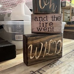 Decor:  Word Block Decor (customizable)