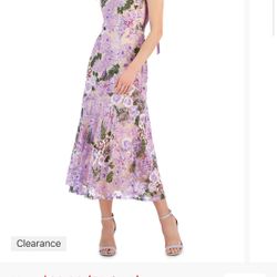 Sam Edelman Floral Sequin Dress In Size 14 (Large)