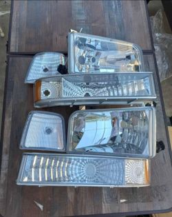 92-96 Ford F-150-F-350/Bronco Headlights Faros Calaveras Micas Luces Lamps