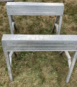 Pair Steel Sawhorses