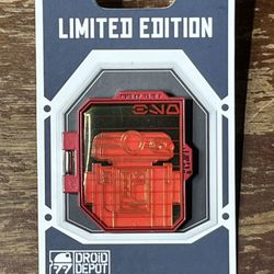 T3 Red Star Wars Droid Pin Limited Edition