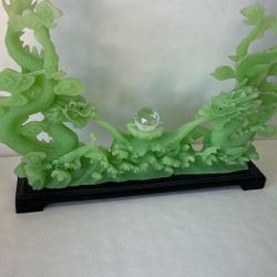 Chinese Feng Shui Dragon Jade Like - Figurine