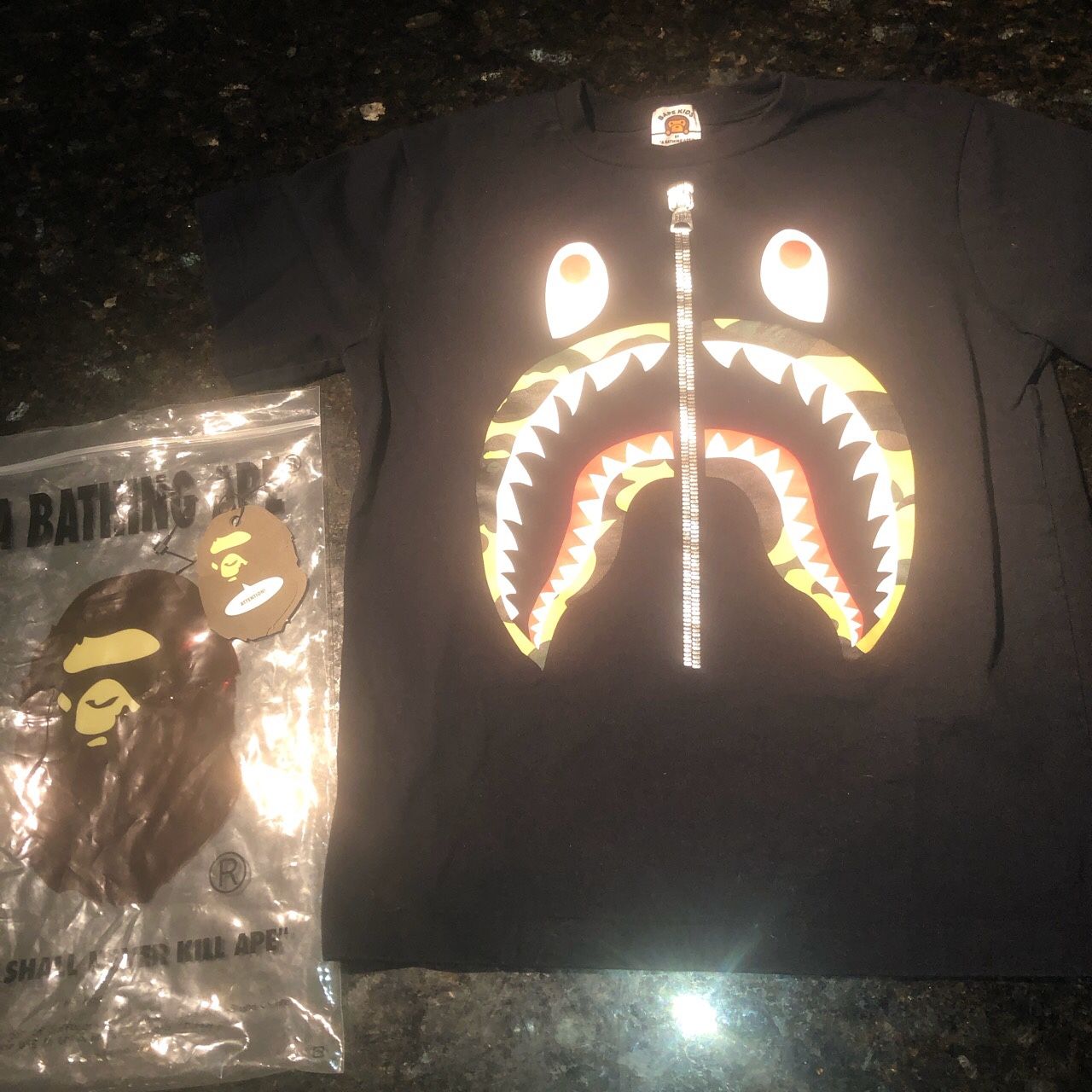 Bape kids shirt bathing ape brand new