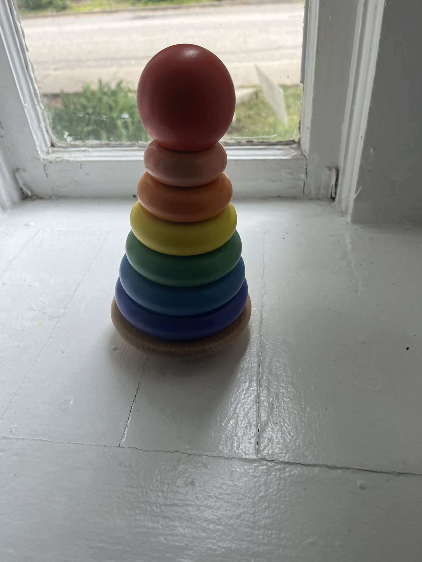 Montessori Wooden Ring Stacker