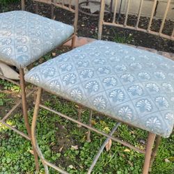 2 Metal Stools