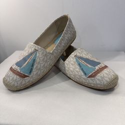 MICHAEL KORS Kendrick Espadrille Nautical/Women/Boat/Slip-On Shoe/Beach/Size 10