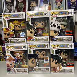 One Piece Funko Pop Lot Of Exclusives