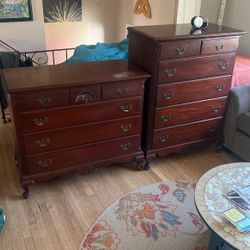 2 Mahogany Dressers 