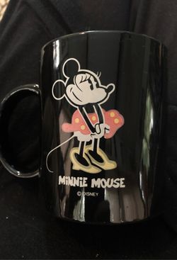 Vintage Disney Minnie Mouse Black Mug