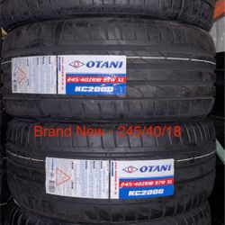 (4) - 245/40/18 Otani KC2000 Tires