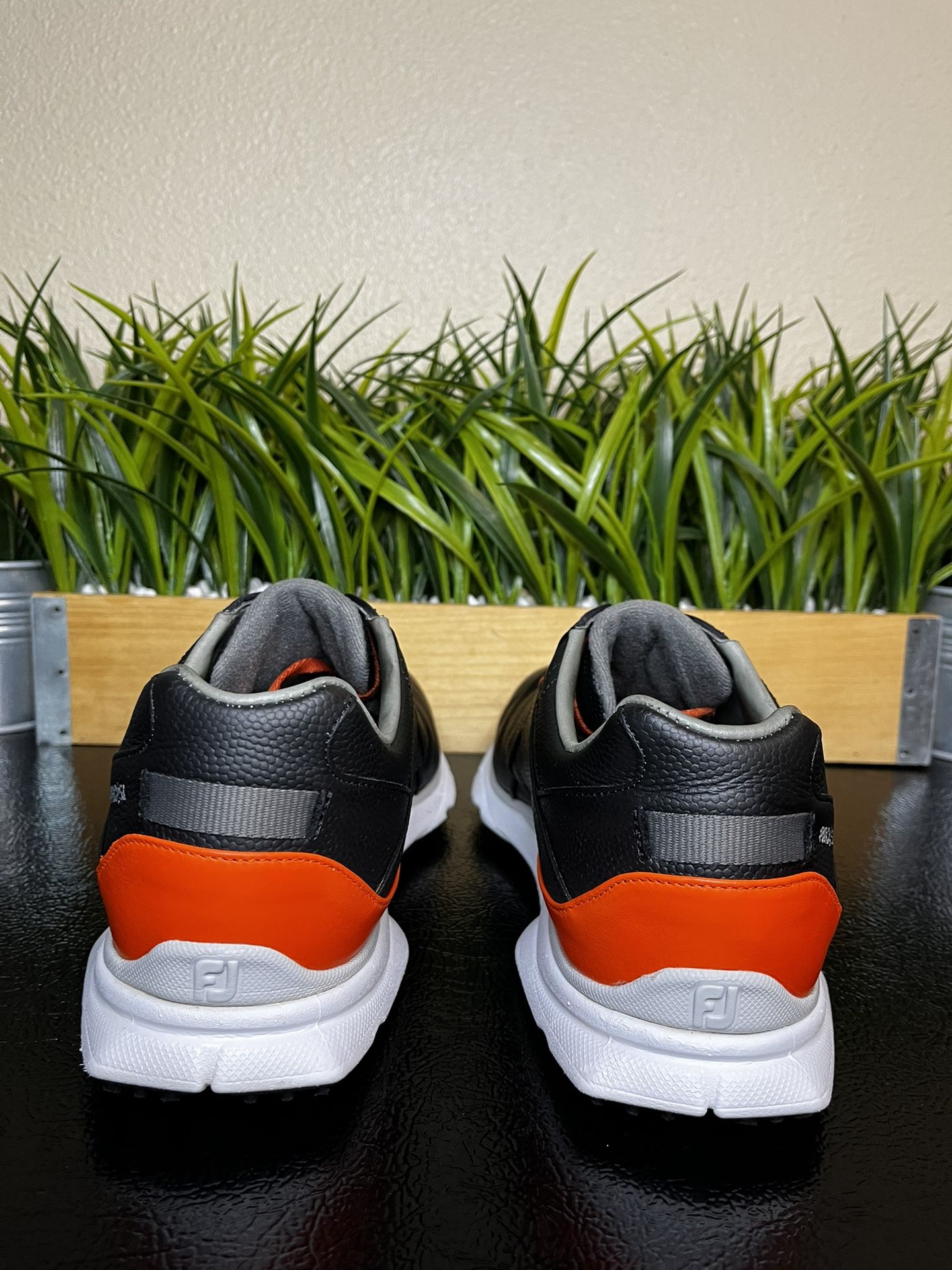 FootJoy Golf Cleats Black Orange