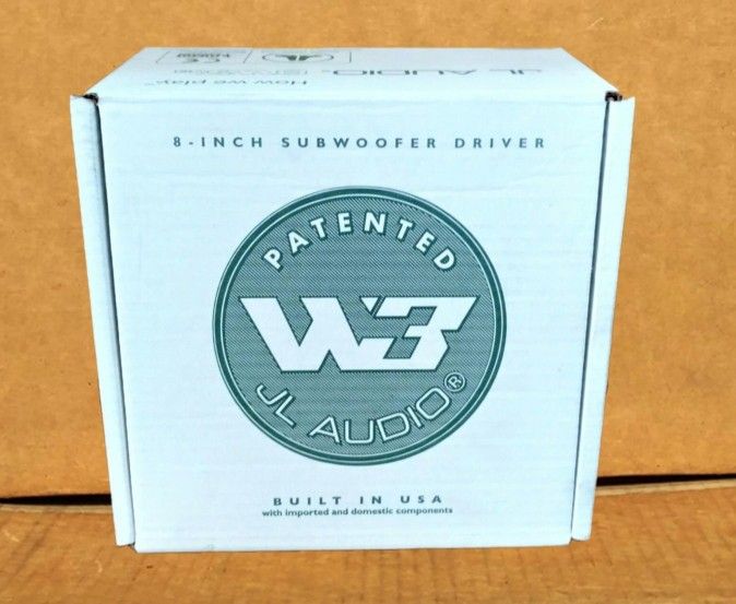 JL Audio W3v3-Series Bass Speaker 8" Subwoofer 500 Watts 8W3v3 4-Ohms 🚨 Payment Options Available 🚨 No Credit Needed 🚨 