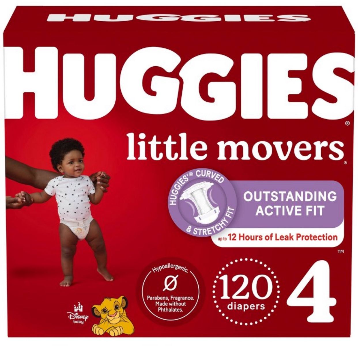 HUGGIES LITTLE MOVERS SIZE 4 