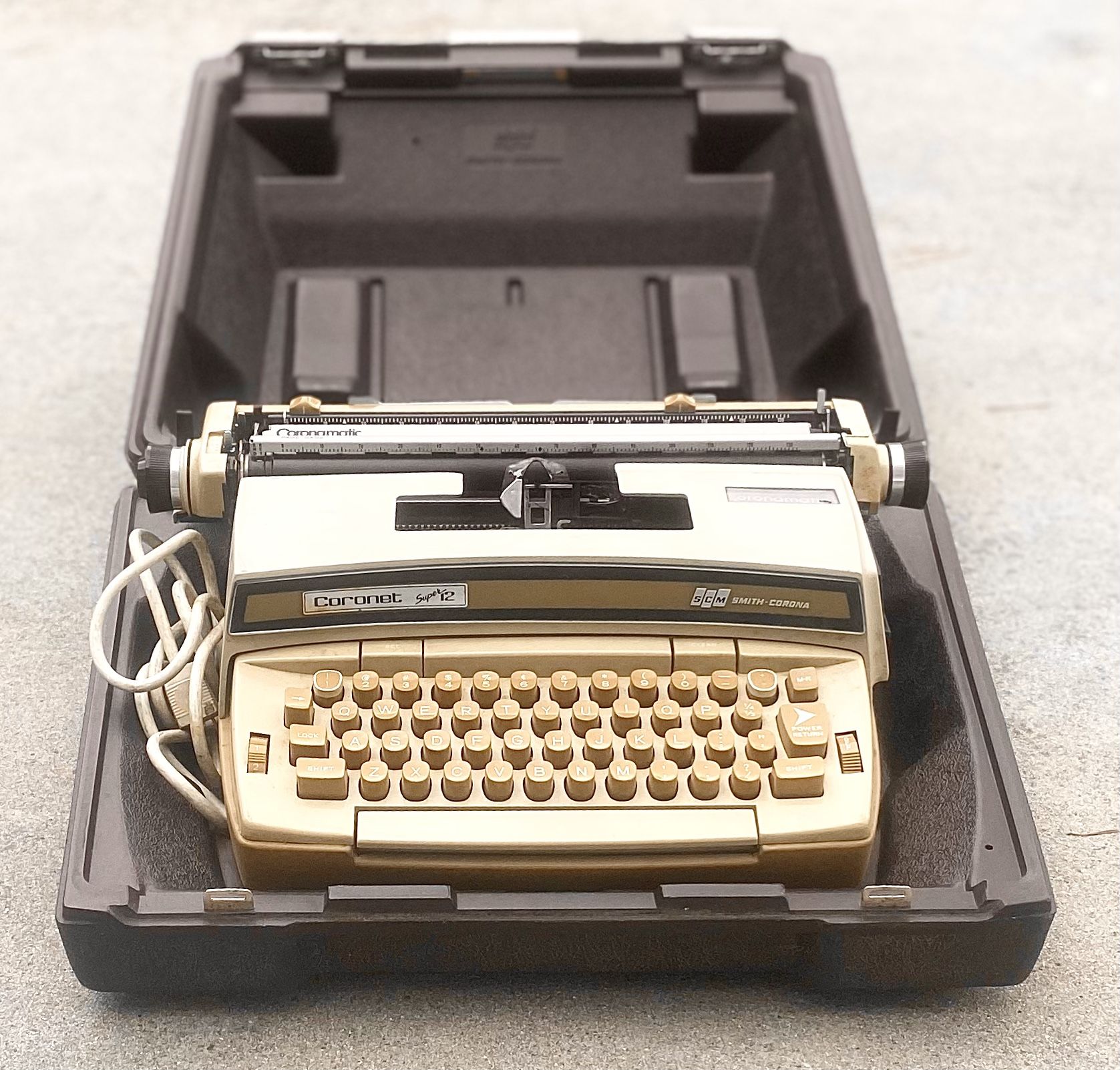 Vintage Smith Corona Coronet Super 12 Typewriter