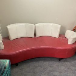 Leather it was Adrian Wilson sofa