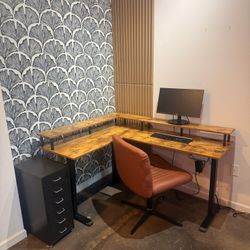 Rustic Wood Standing Desk