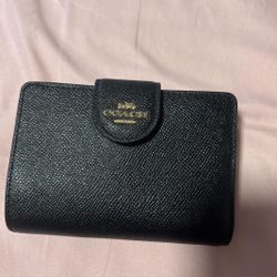 black coach wallet