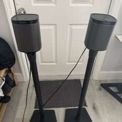 Sonos - Play 1 (pair) With Stands 